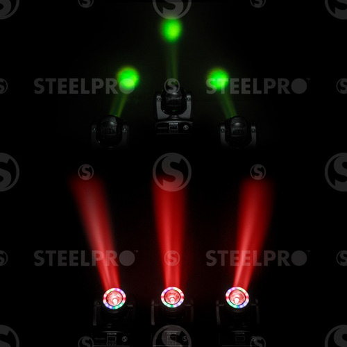 Imagen 7 de 7 de Steelpro Bag Con 2 Cabezas Móvil Led Beam 1x60watts, Rgbw