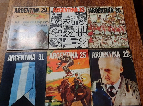 Lote Revista Argentina 6 X300 Bilingue Cultura 1971 -1972