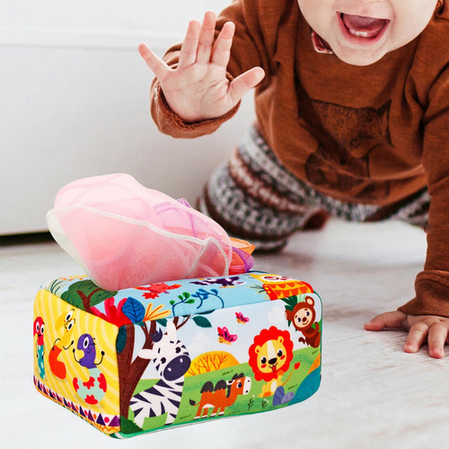 Tissue Box Soft High Contrast Toys Para Niños De 1 Estilo B