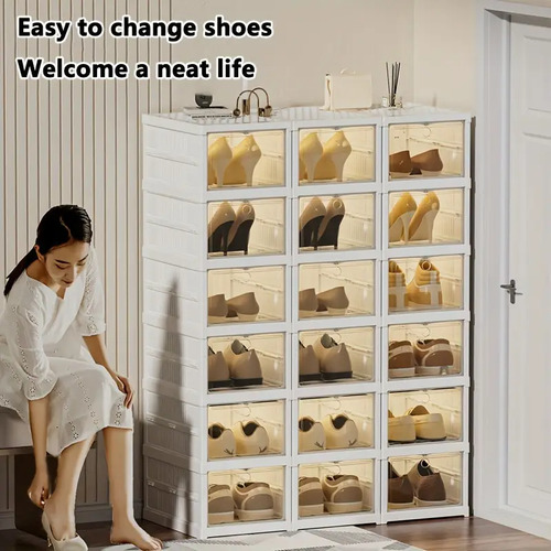 Zapatos Apilables Estantes Plasticos Transparentes 6capa
