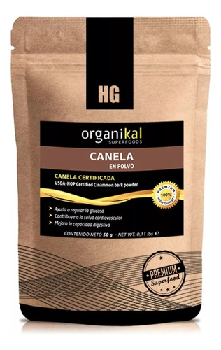 Canela En Polvo Organikal X50gr Premium Hgl Sin Tacc - Fw