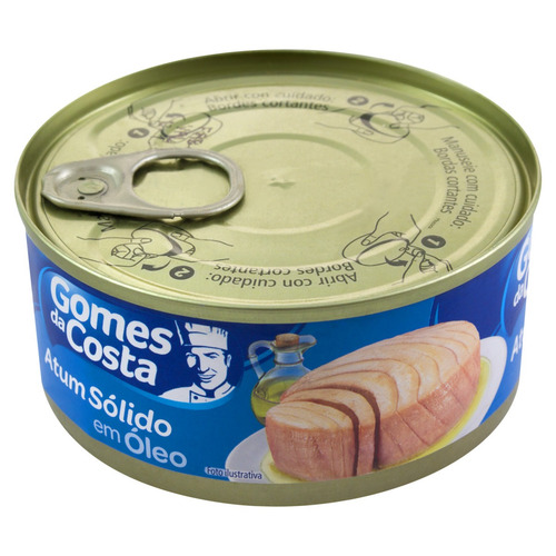 Atum Sólido Em Óleo Gomes Da Costa Lata 170g