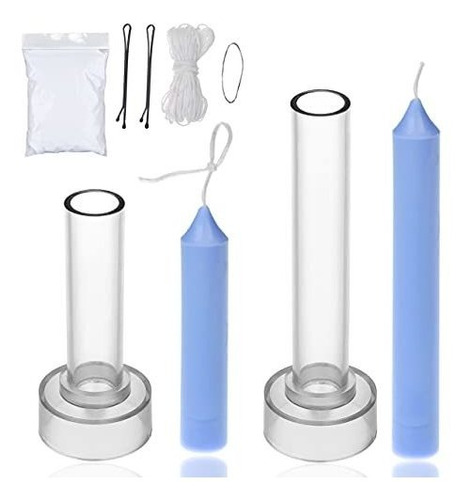 Taper Candle Mold Set-2pc Pillar Candle Molds -perfect For M