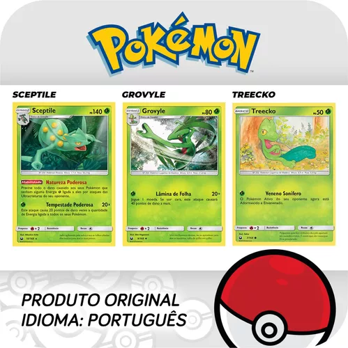 Kit Pokémon Sceptile Grovyle Treecko Tempestade Celestial