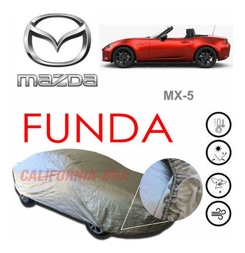 Funda Cubierta Lona Cubre Mazda Mx 5 2023