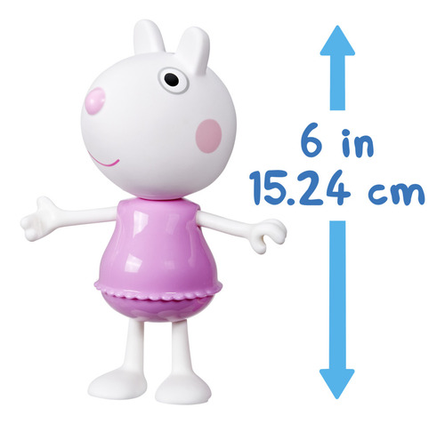 Muñeca De Suzy Sheep Con 6 Accesorios De Moda 3 Años Peppa P