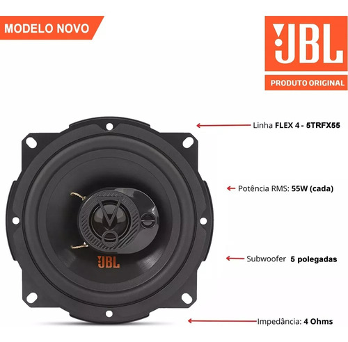 Kit 4 Auto Falante Jbl 200w P/ Fiat Palio Elx 99 À 2010 2011