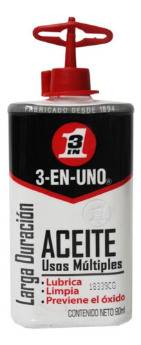 Aceite Usos Múltiples 90 Ml 3 En Uno Limpia Y Lubrica