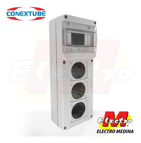 Tablero P/ Termica 8 Din + 3 Hueco Conextube Electro Medina