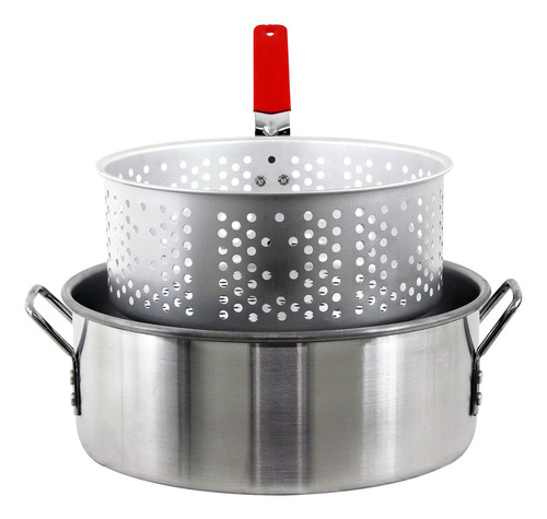 Chard Fba12, Olla De Aluminio Con Cesta Coladora, 10,5 Q