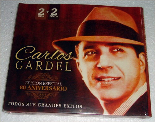 Carlos Gardel Todos Sus Grandes Exitos 2 Cds 2 Dvds Kktus