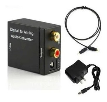 Adaptador Convertidor Audio Digital Optico A Rca Analogico