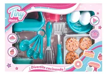 Comprar Juego Set Cocina Tiny Home Batidora Con Comidas Completo Color Multicolor