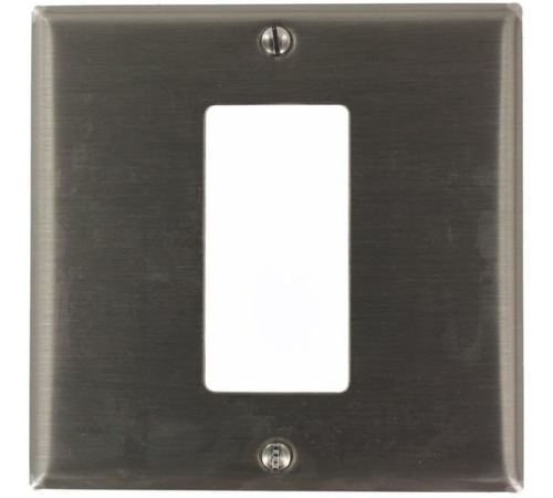 Leviton S746-n 2-gang 1-decora/gfci Centrada Decora Wallplat