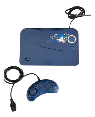 Console Sega Master System Evolution Sonic Tec Toy Controle Semi-novo Funcionandol+garantia Azul