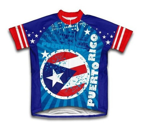 Scudopro Puerto Rico - Maillot De Ciclismo De Manga Corta Pa