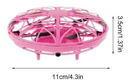 Imagen 10 de 10 de Drone Inducción Levitación Mini Control Gestual 360 Led