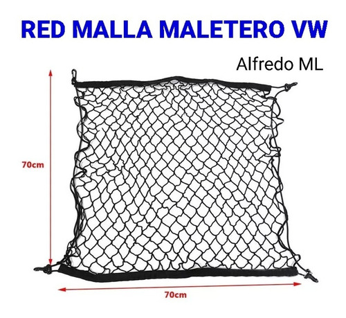 Red Malla Maletero Organizador Cajuela Volkswagen 70x70cm