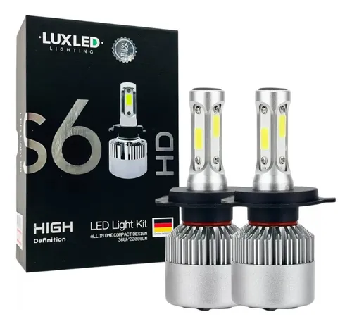 Kit Led Cree S6 44000 Lumens H4 H7 Hb4 H11 H8 + T10 Led W5w