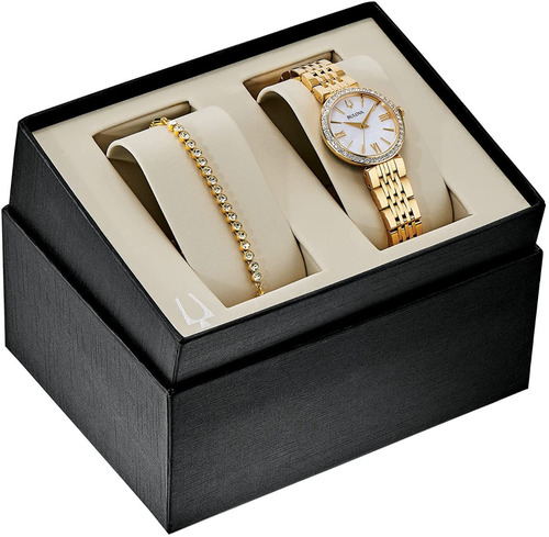 Imagen 2 de 4 de 98x122 Reloj Bulova Box Set Dorado