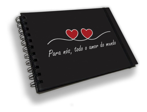  Nisti Print Scrapbook CADERNO SCRAPBOOK 20 folhas  lisas 1 assuntos unidade x 1 21cm x 15cm love