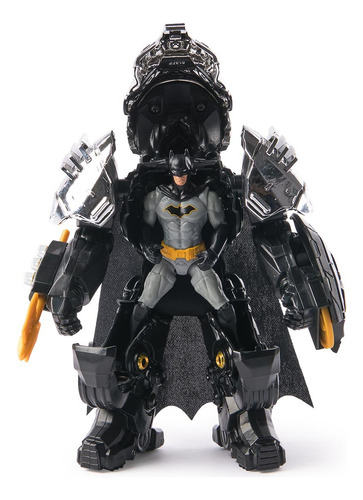 Dc Comics, Boneco Batman 10cm Com Armadura Metal Force