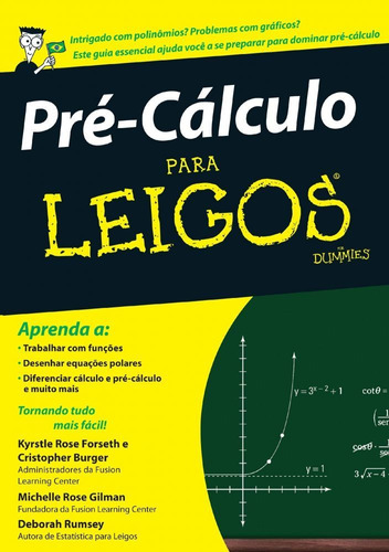 Pré-cálculo para leigos, de Rumsey, Deborah. Série Para leigos Starling Alta Editora E Consultoria  Eireli, capa mole em português, 2011