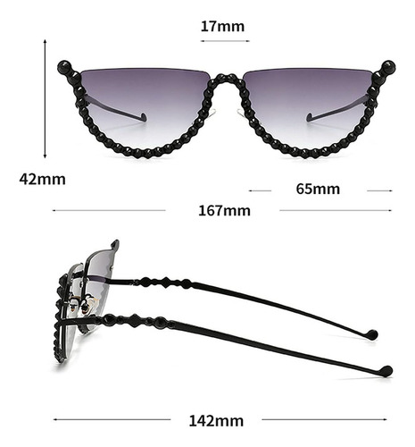 Gafas De Sol Con Forma De Ojo De Gato Y Diamantes Para Mujer