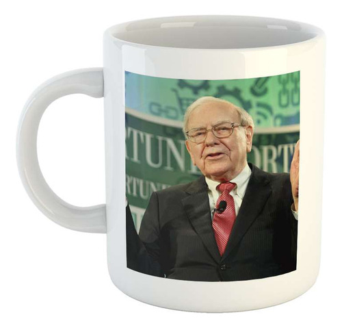 Taza Ceramica Warren Buffet El Mejor Inversor Finanzas M4