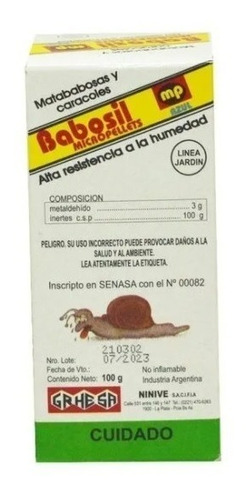 Babosil Babosas Y Caracoles  Micropellets 100 G Grhesa
