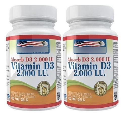 2 Vitamina D3 2000 Iu 100 Sof - Unidad a $720