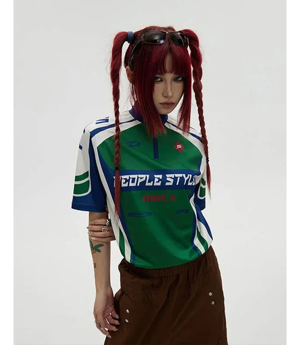 Jersey Tipo Camiseta De Fibra De Poliéster Holgado