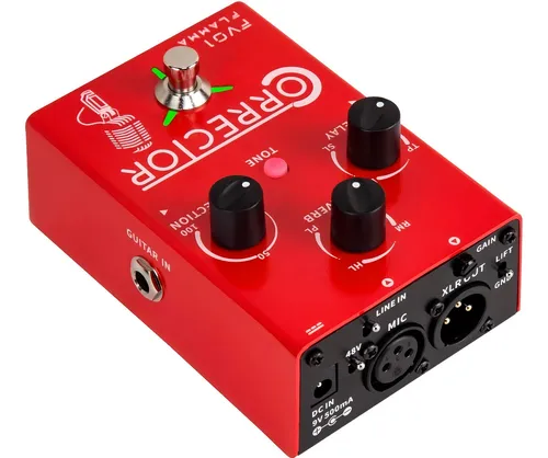 Pedal de efecto Flamma FV01 rojo