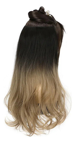 6at613 - Extensiones De Cabello Largo Y Rizado Con Clip