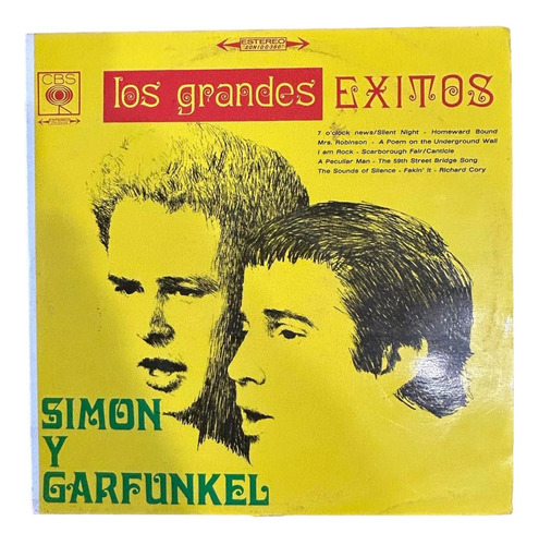 Vinilo Lp Simon & Garfunkel Grandes Exitos Impecable