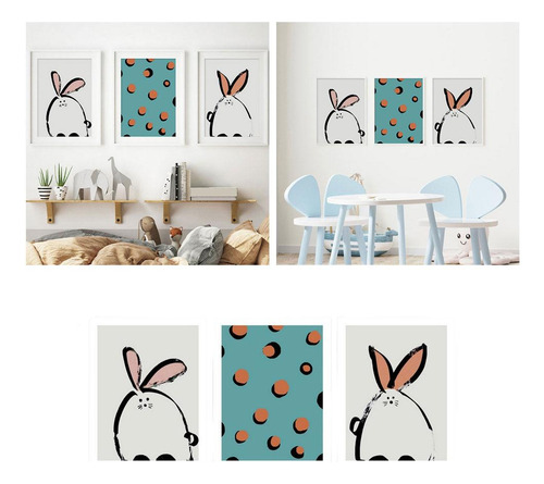 3 Uds., Póster De Pintura, Lienzo, Pared, Imagen De Animal