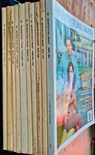 10 Revistas De Architectural Digest (Usado)