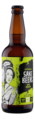 Cerveja Prius IPA sake beers ginjo 500ml