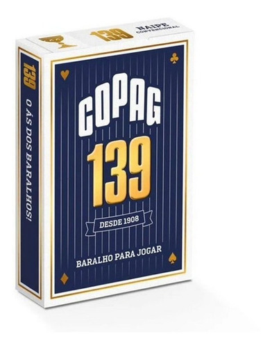 Jogo Cartas Copag Baralho 139 Tradicional Naipe Convencional