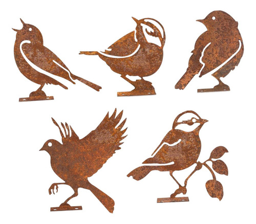 Decoraciones De Pájaros Oxidados, Decoración De Estilo A