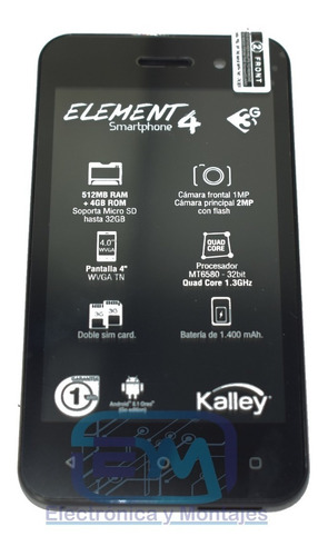 Display+tactil Celular Kalley Element 4 Nuevo Original 