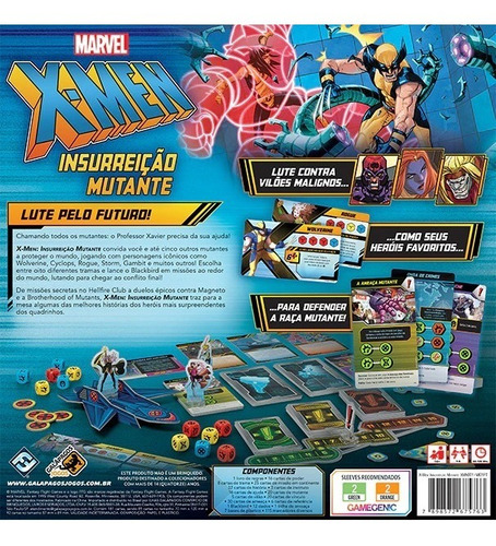 Imagem 2 de 4 de Insurreição Mutante Marvel X Men Board Game Galápagos Jogos