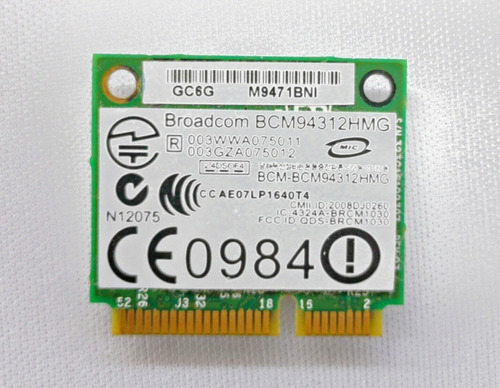 Tarjeta De Red Wifi Broadcom Bcm94312hmg Dell 1545 Pp41l