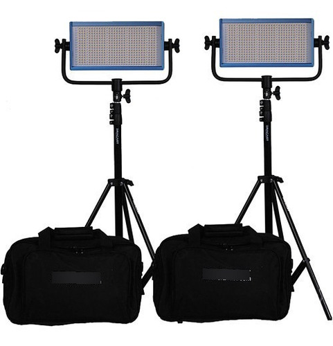 Dracast Led500 Pro Bi-color Led 2-light Kit With Gold Mount