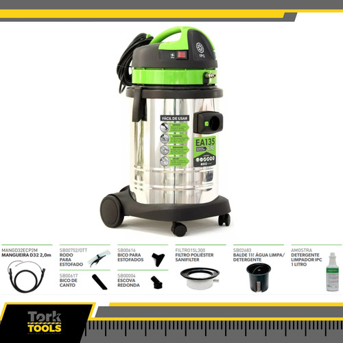 Extratora Aspirador Pó E Líquidos 1200w 35l Ea135 Lite Ipc
