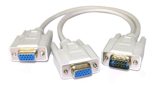 Divisor Splitter Vga Repite A 2 Monitores O Proyectores