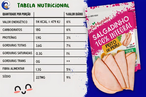 Salgadinho Da Magrinha 7 Grãos peito de peru 30 g