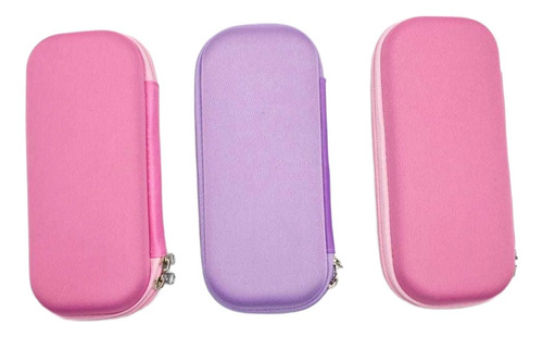 3 Pzas Estuche Para Lápices Lapicera 3d Escolar Frozen Elsa Rosa Frozen