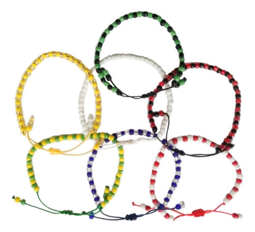 Ide Pulseras 7 Pz. Santo Elegguá, Orula Y Oggun Santería 