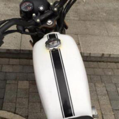 Calcomanía De Tanque De Bricolaje Para Motocicleta Rojo